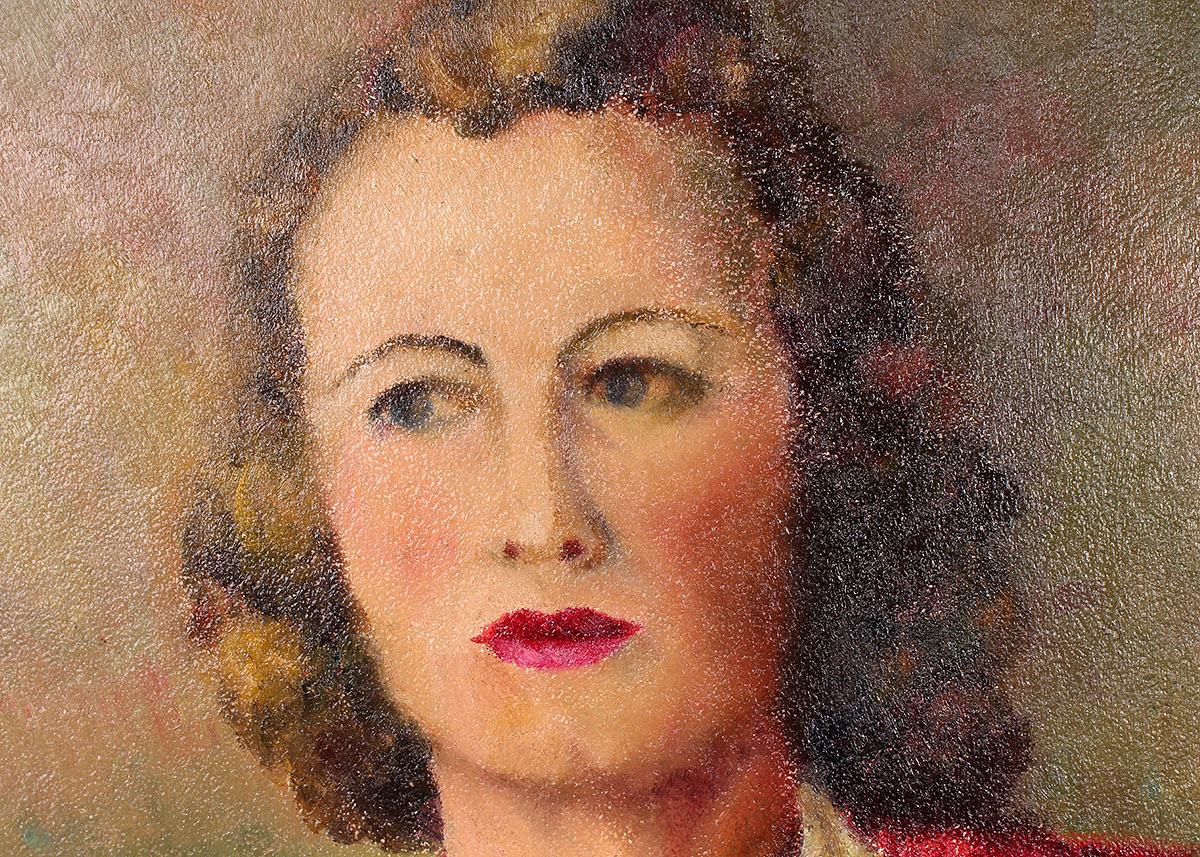 Pair of Oil Portrait Paintings