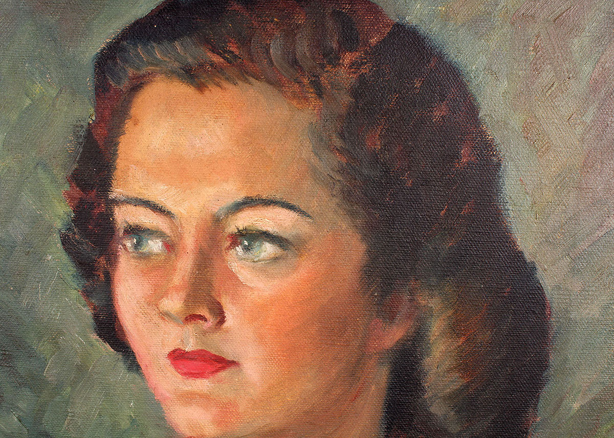 Pair of Oil Portrait Paintings