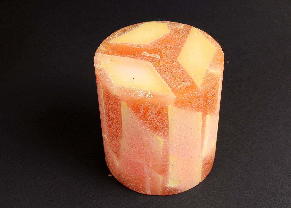 Amber Glass Votive and Vase Assortment