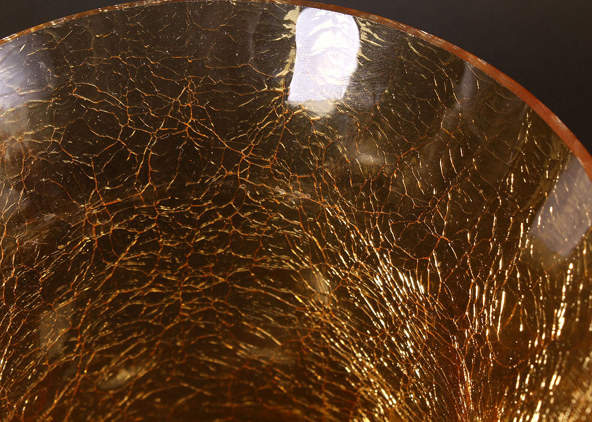 Amber Glass Votive and Vase Assortment