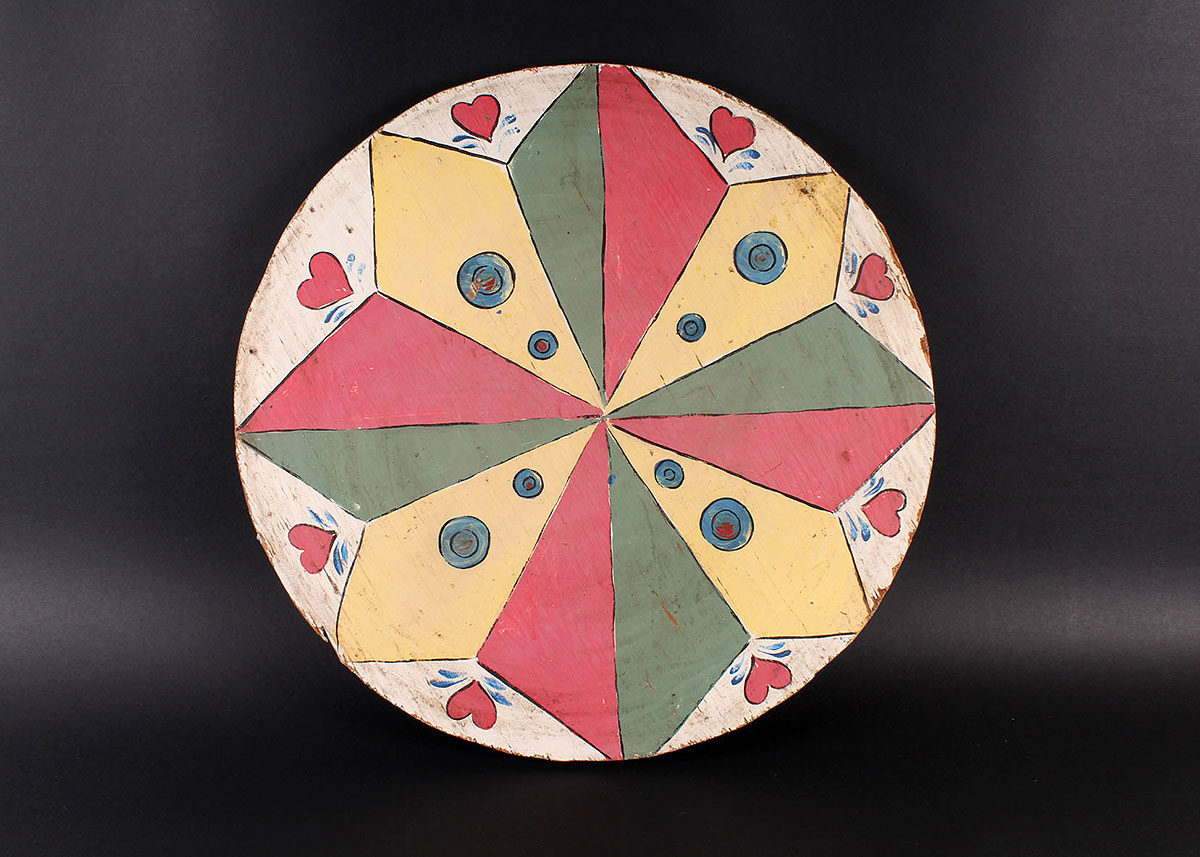 Hand-Painted Wooden Folk Sign