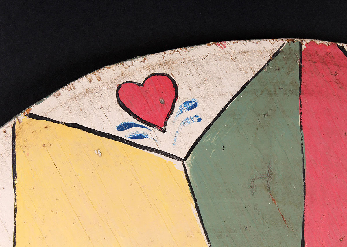 Hand-Painted Wooden Folk Sign