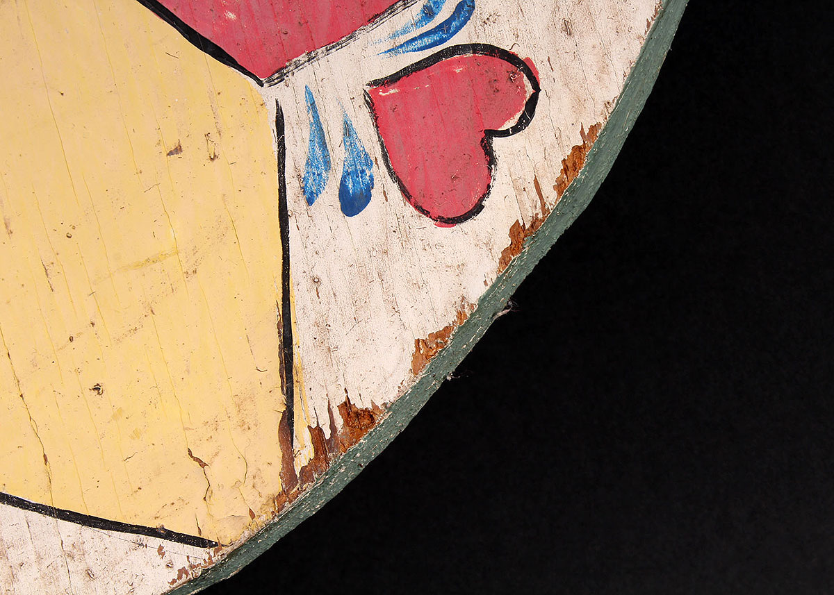 Hand-Painted Wooden Folk Sign