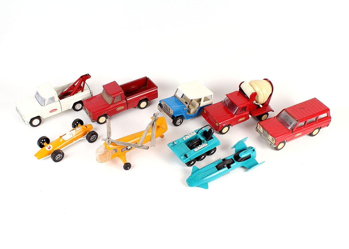 Vintage Tonka and Hubley Die-Cast Toy Vehicles