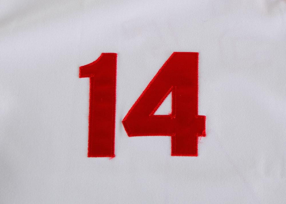 Big Red Machine "Great 8" Signed Rose Jersey