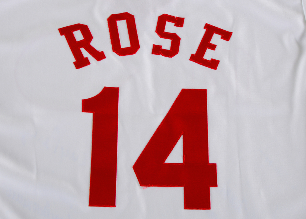 Big Red Machine "Great 8" Signed Rose Jersey