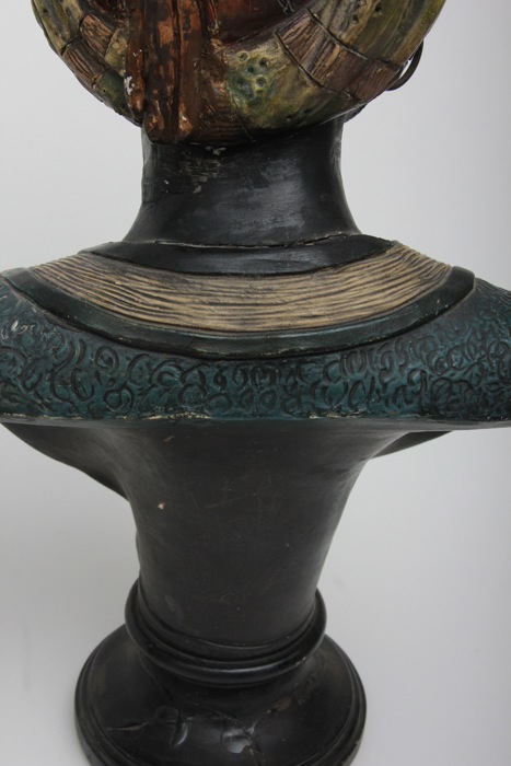 Hand-Painted Moorish North-African Plaster Busts