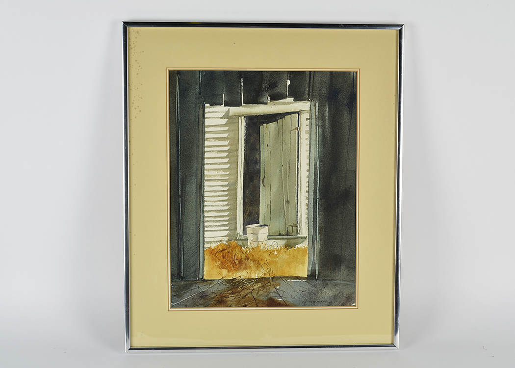 Framed Original Signed Watercolor by Keith Spears Jr. from 1976