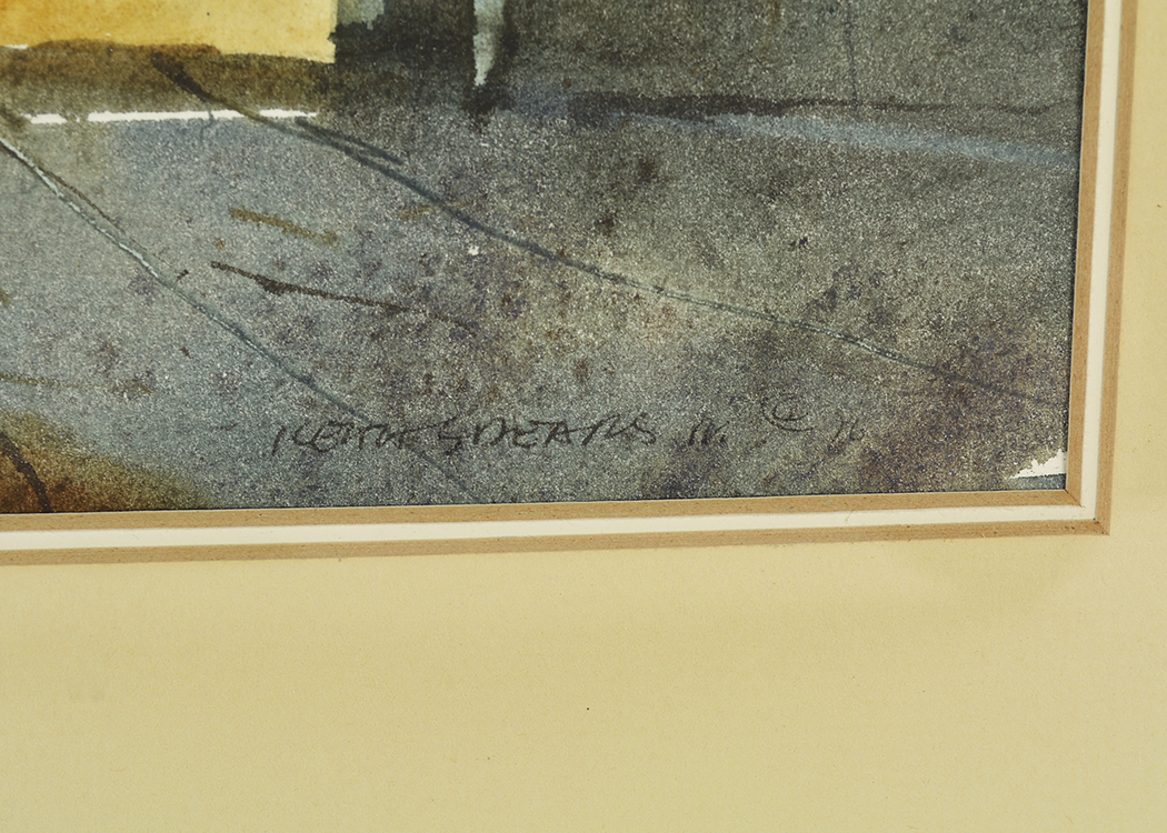 Framed Original Signed Watercolor by Keith Spears Jr. from 1976