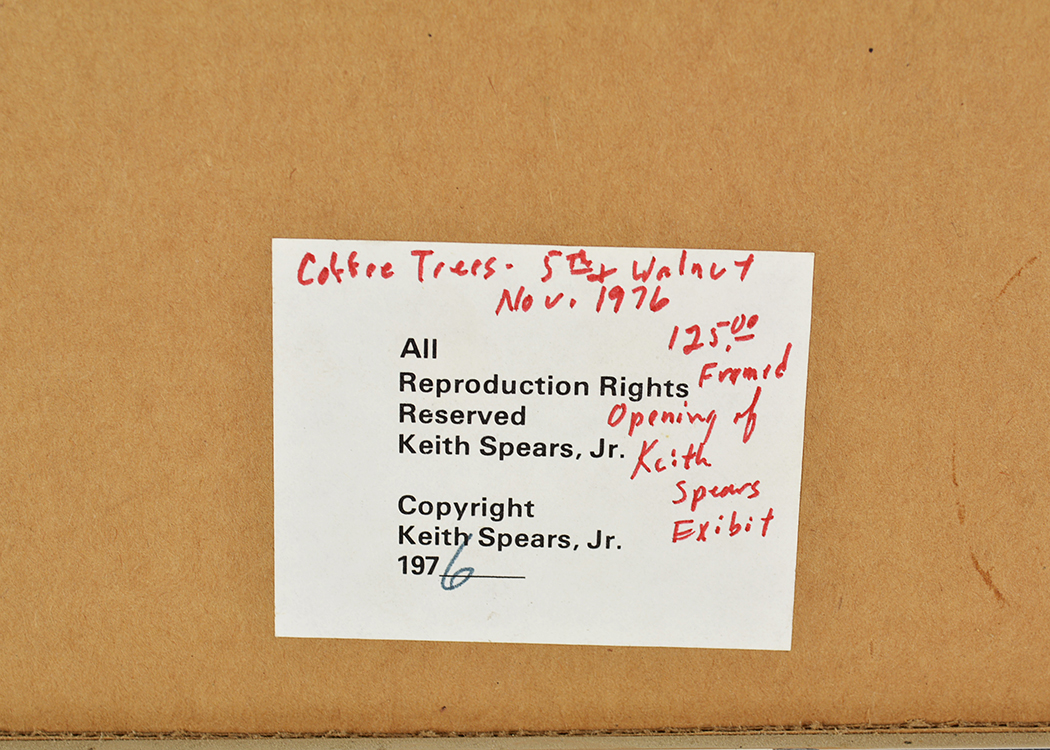 Framed Original Signed Watercolor by Keith Spears Jr. from 1976