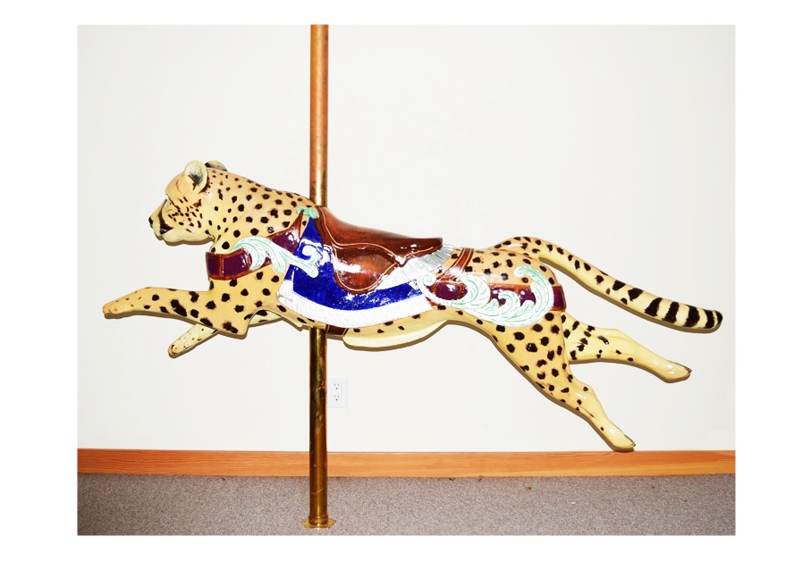 Carousel Cheetah Hand Crafted and Painted by Carousel Magic in Mansfield, Ohio