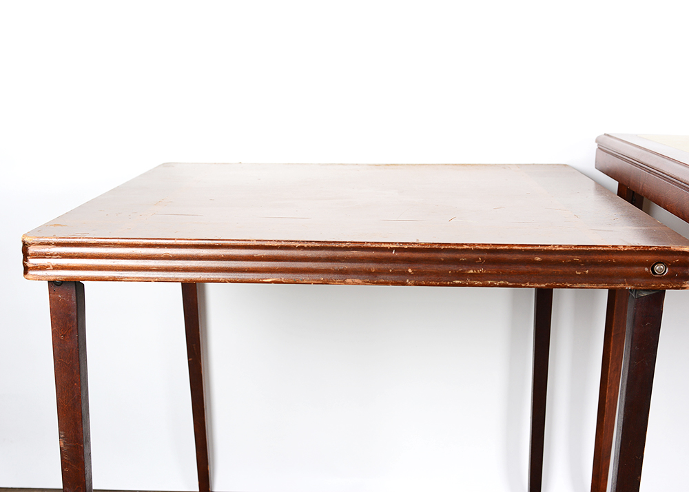 Vintage Folding Wooden Card Table