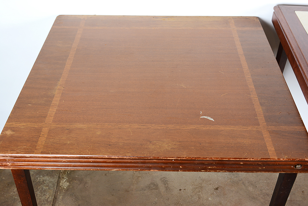 Vintage Folding Wooden Card Table