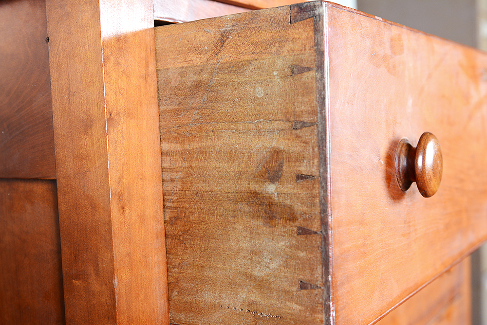 Antique American Federal Cherry Chest of Drawers