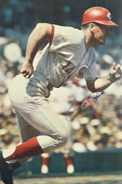 Pete Rose Signed 1968 Sports Illustrated Poster