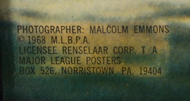 Pete Rose Signed 1968 Sports Illustrated Poster