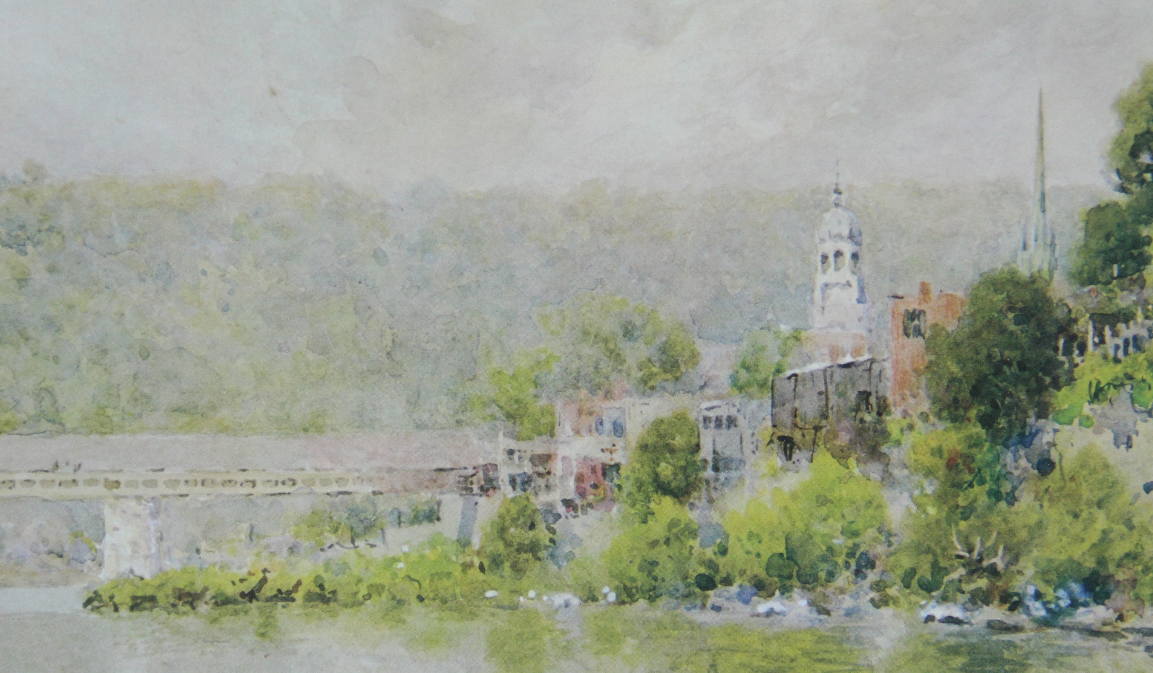 Paul Sawyier "Covered Bridge in Summer" Limited Edition Lithograph