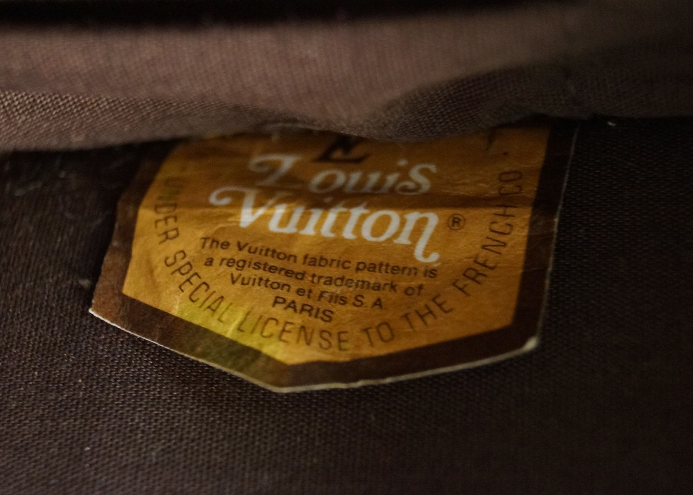 Vintage Louis Vuitton Luggage Suitcase