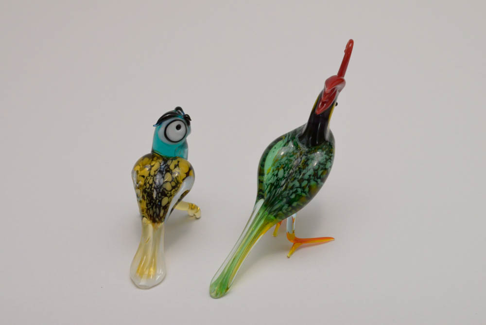 Collection of Vintage Art Glass Animal Figurines