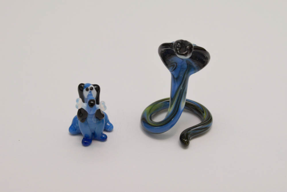 Collection of Vintage Art Glass Animal Figurines