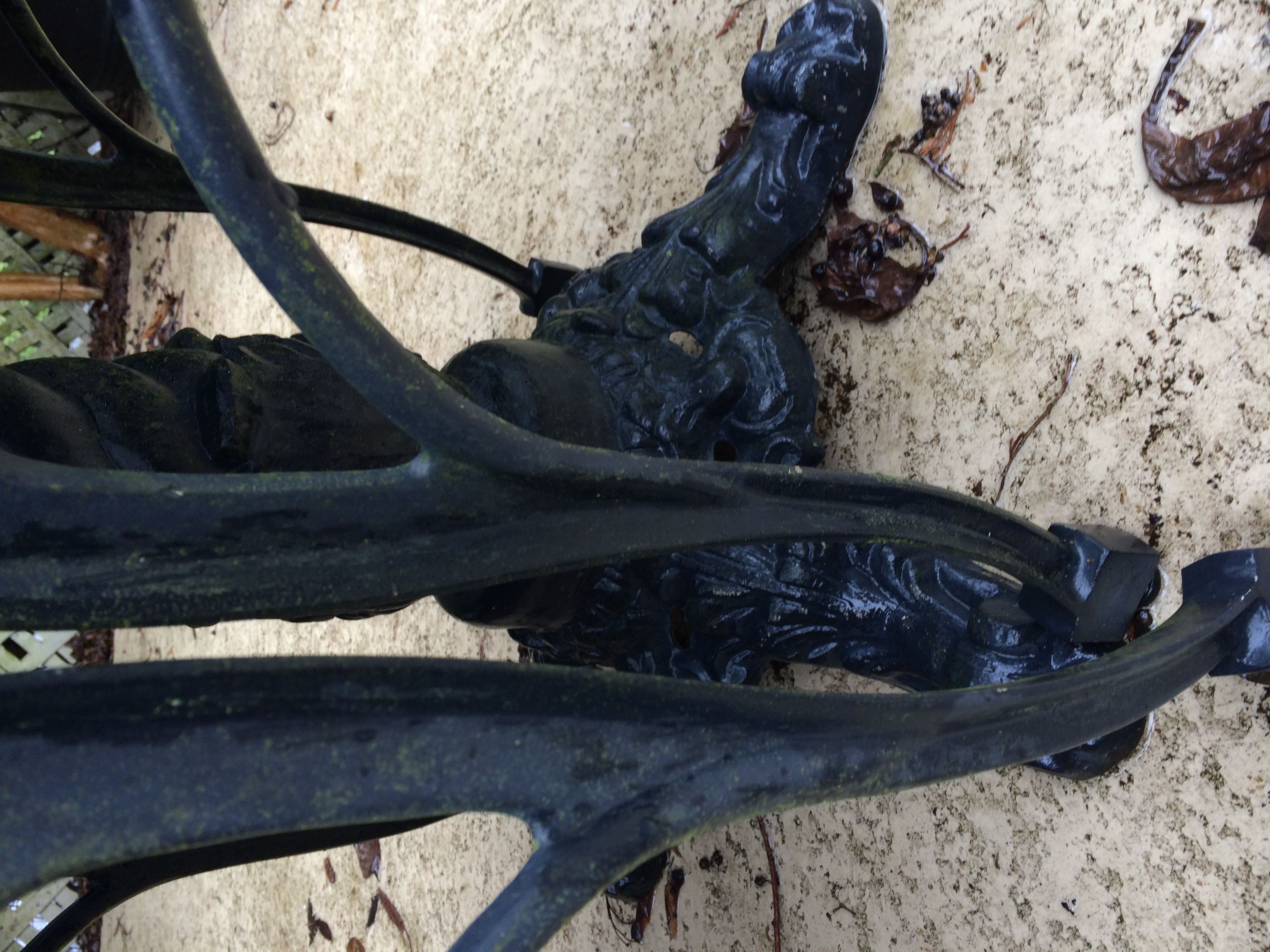 Cast Iron Bistro Table and Chairs