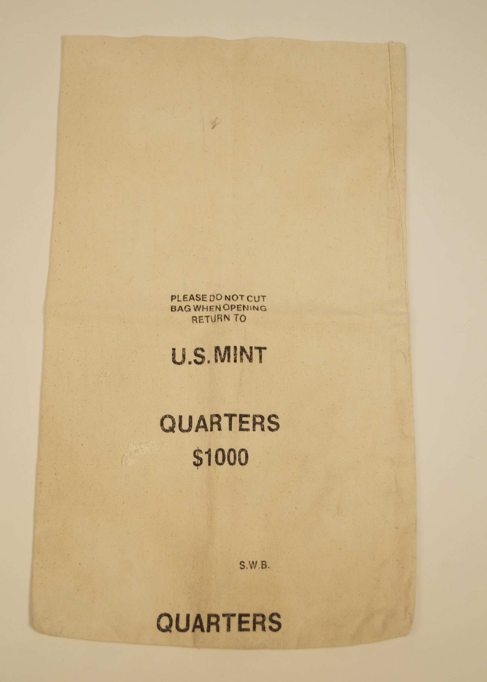 Vintage Set of President's Pencil Box and Old Quarter Sack