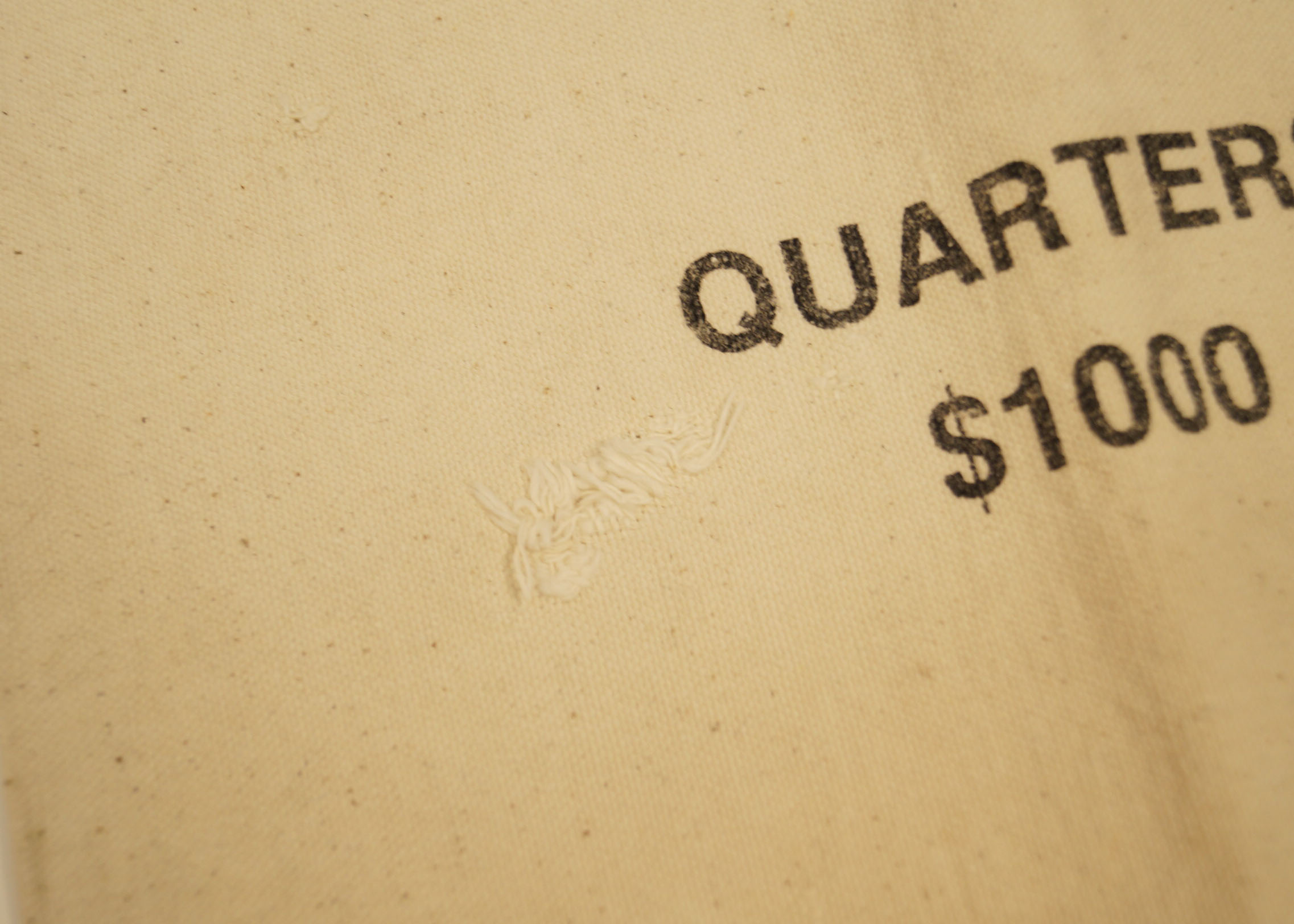 Vintage Set of President's Pencil Box and Old Quarter Sack