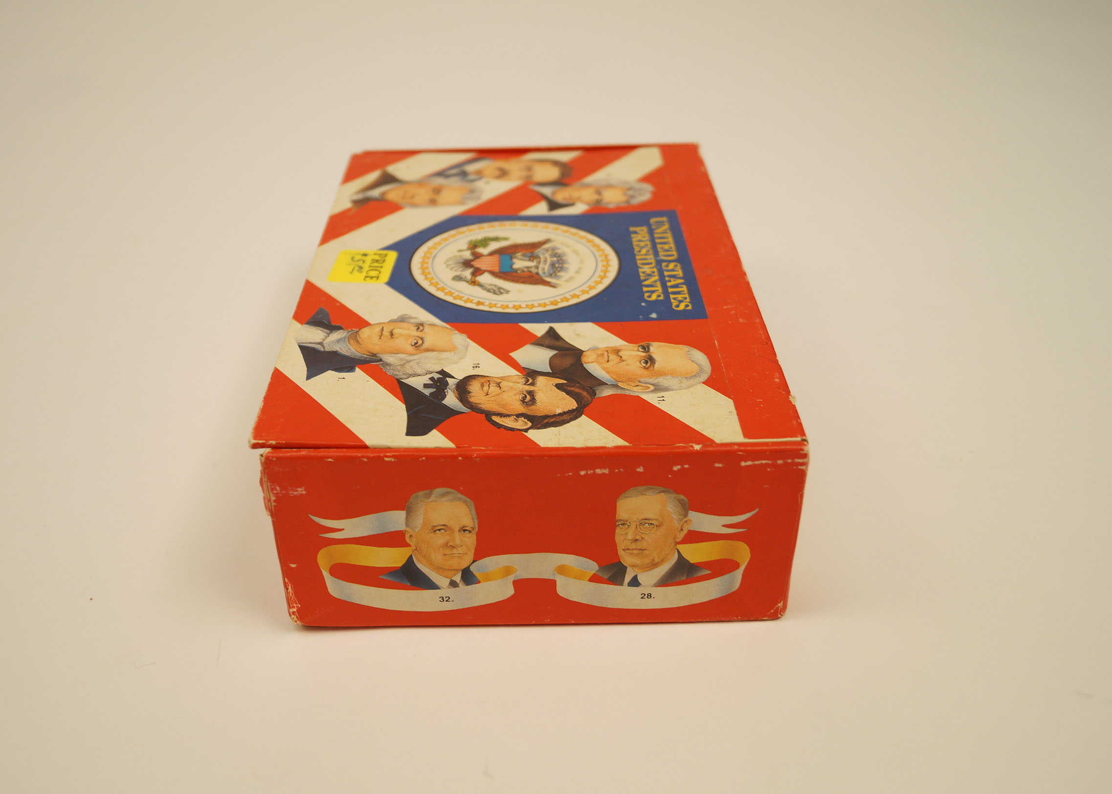 Vintage Set of President's Pencil Box and Old Quarter Sack