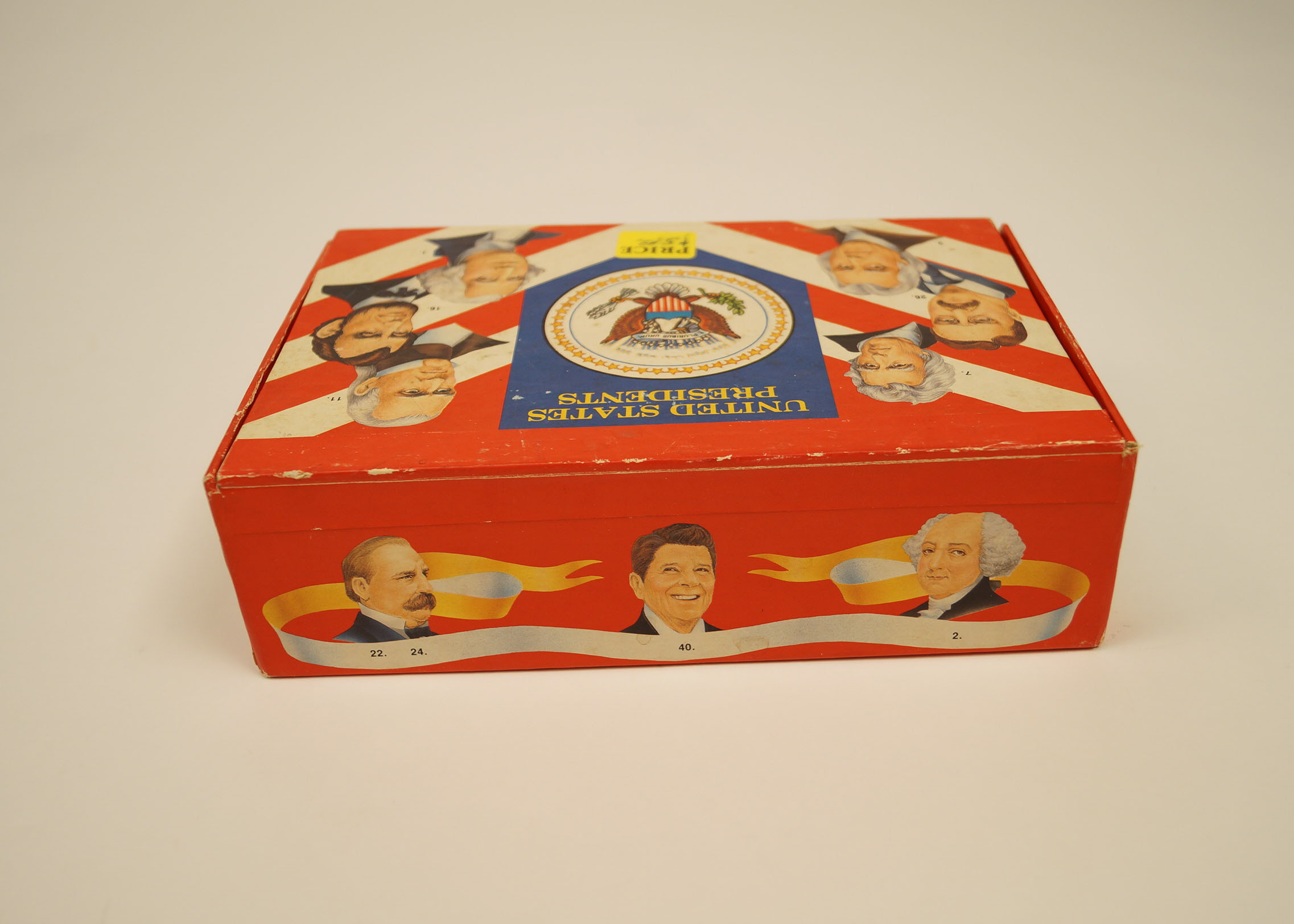 Vintage Set of President's Pencil Box and Old Quarter Sack