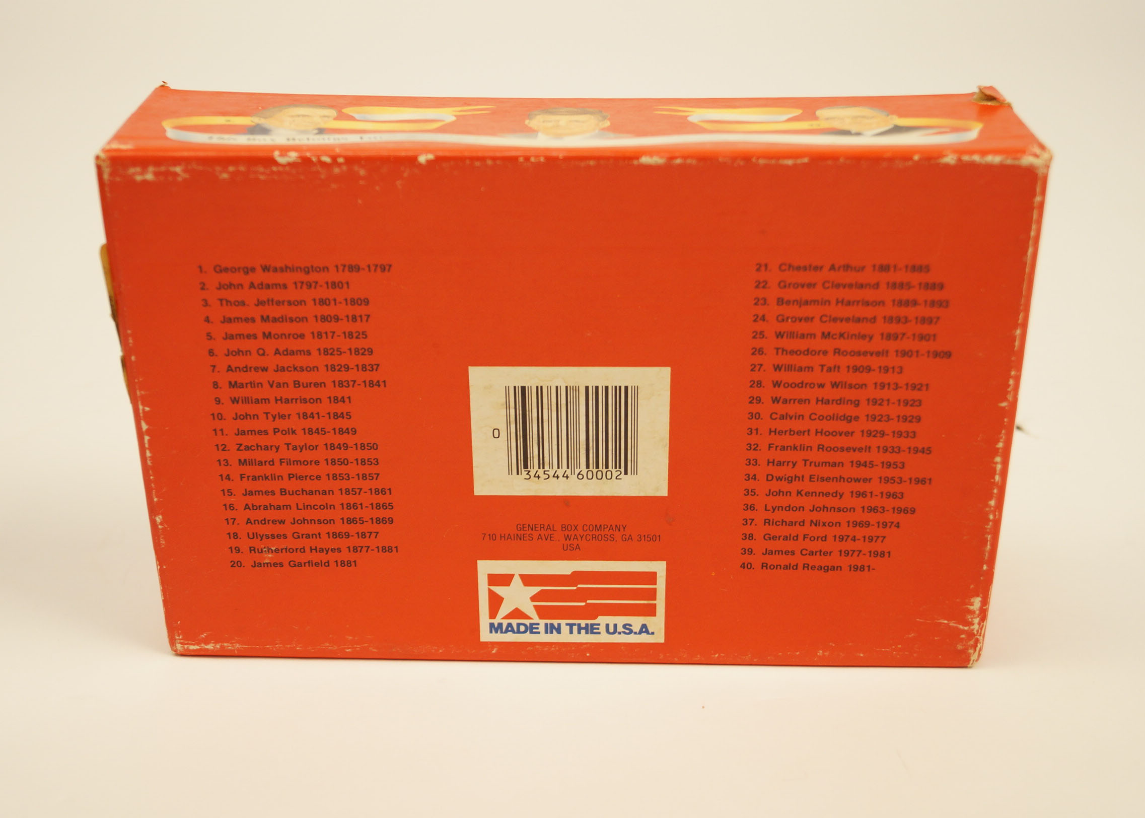 Vintage Set of President's Pencil Box and Old Quarter Sack