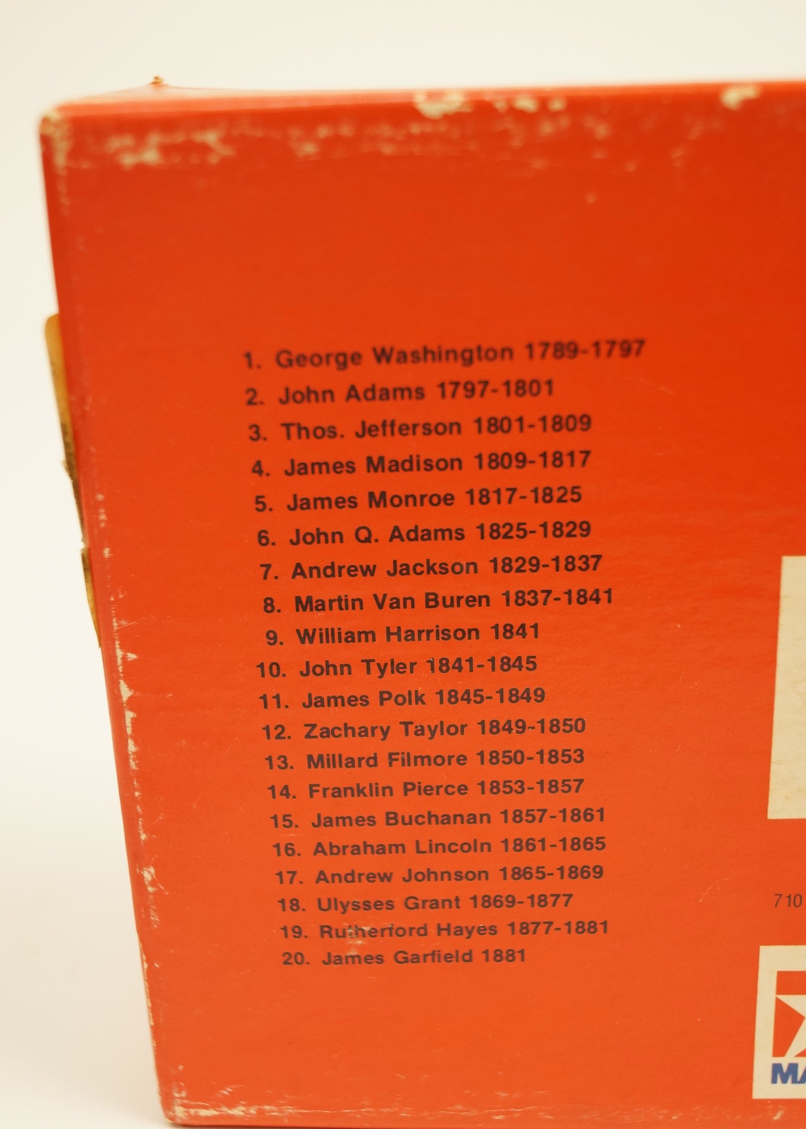 Vintage Set of President's Pencil Box and Old Quarter Sack