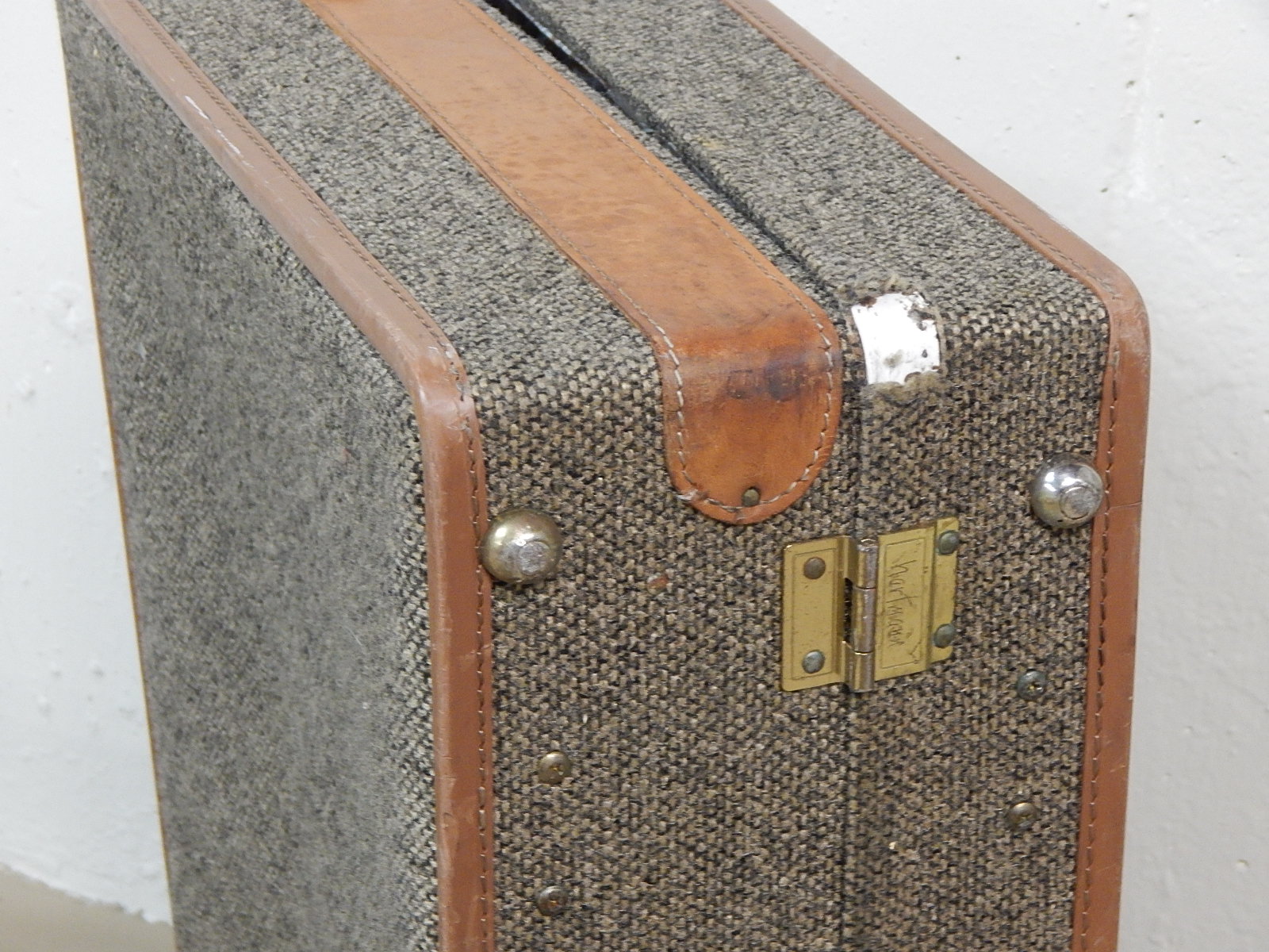 Vintage Hartmann Tweed and Leather Luggage