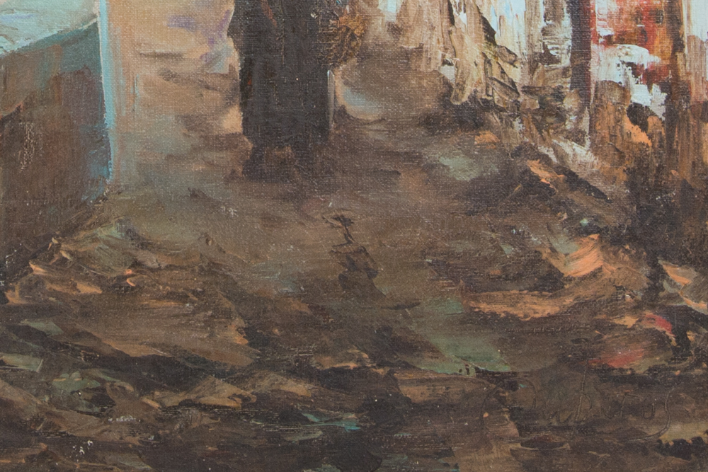 Signed Original Oil on Canvas by Manuel Cuberos