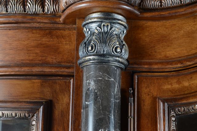 China Display Cabinet and Sideboard with Marble Accents