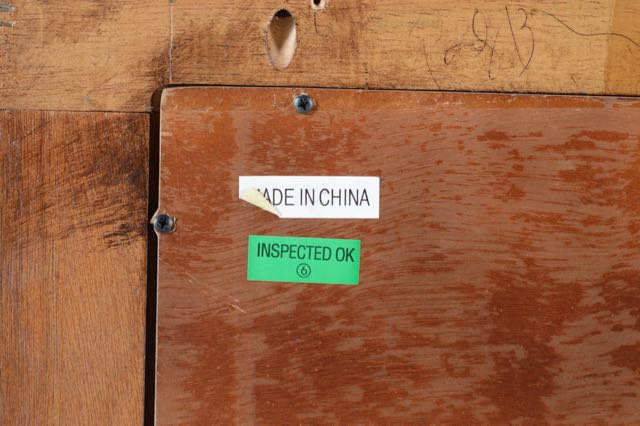 China Display Cabinet and Sideboard with Marble Accents