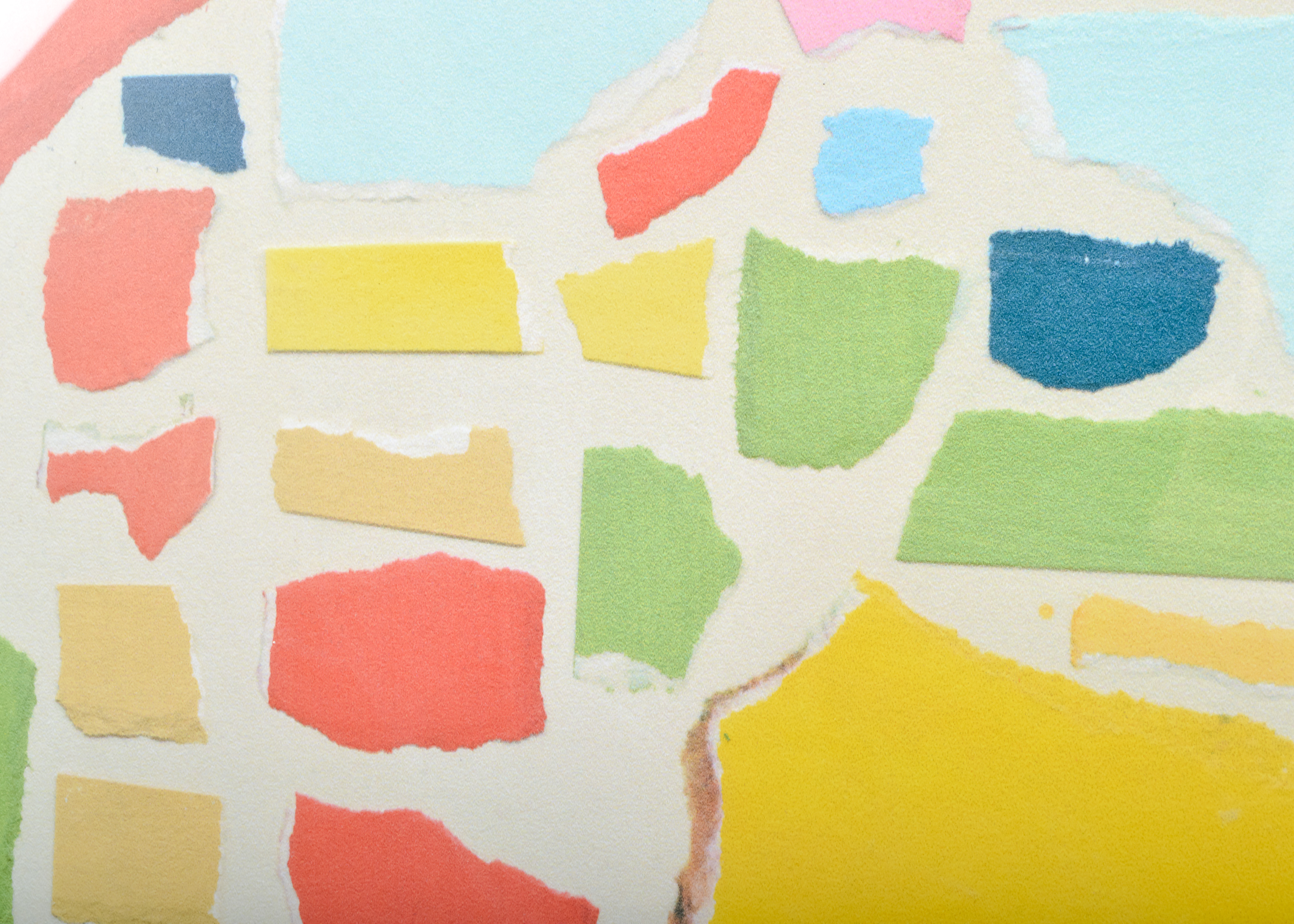 "Vivian S60" Collage Offset Lithograph