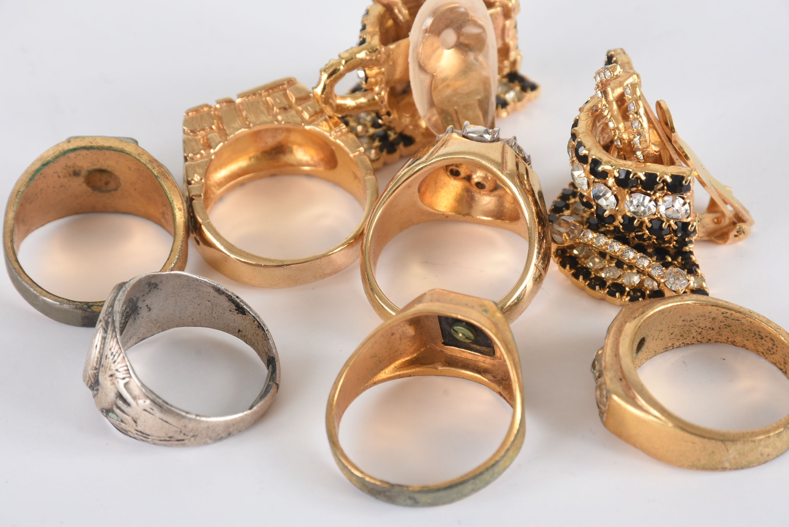 Kate Landry Clutch Purse and Costume Jewelry