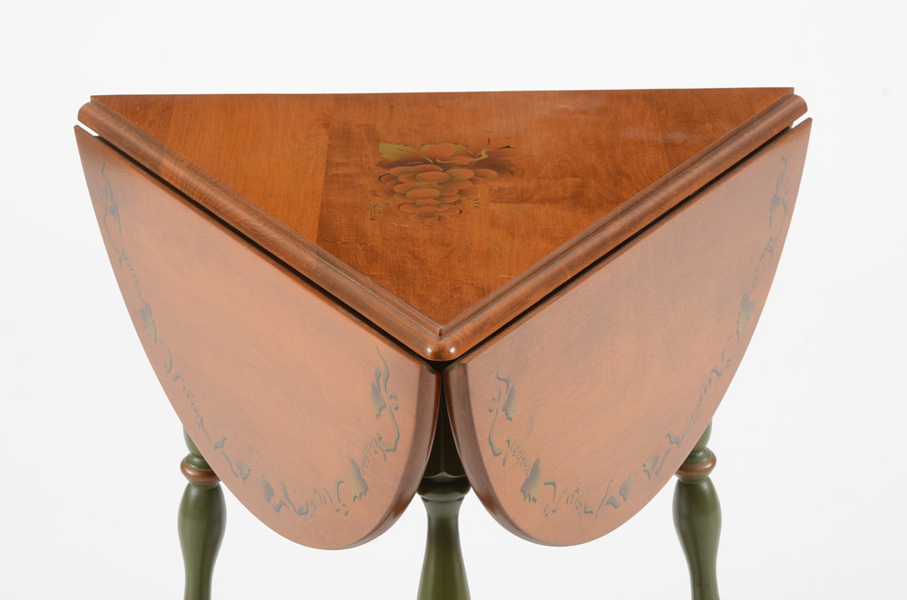 Heywood Wakefield Drop-Leaf Cricket Table