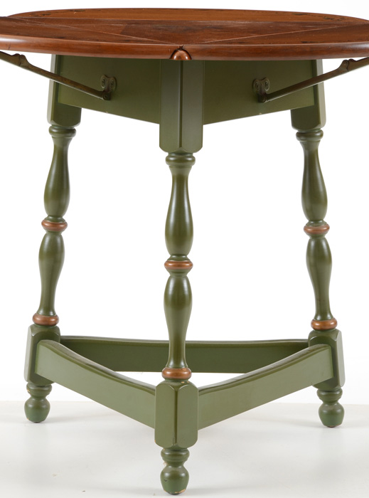 Heywood Wakefield Drop-Leaf Cricket Table