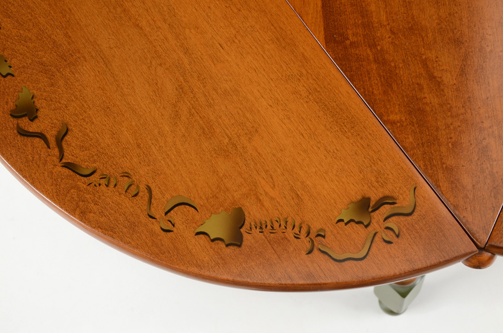 Heywood Wakefield Drop-Leaf Cricket Table