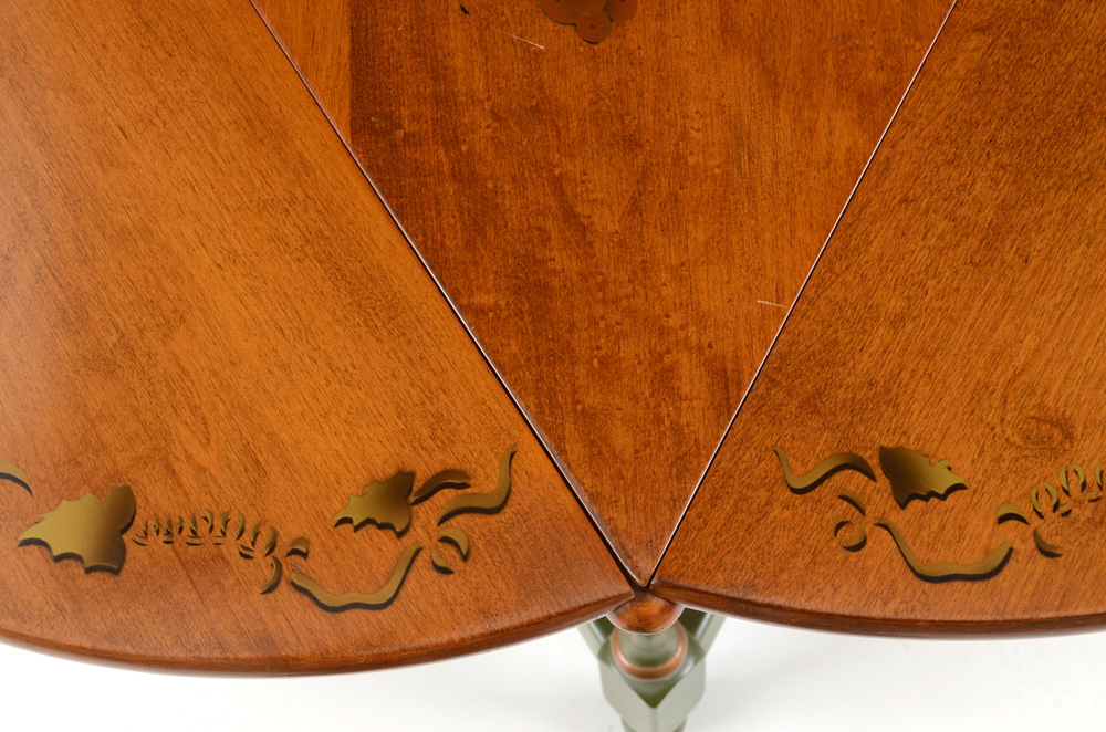 Heywood Wakefield Drop-Leaf Cricket Table