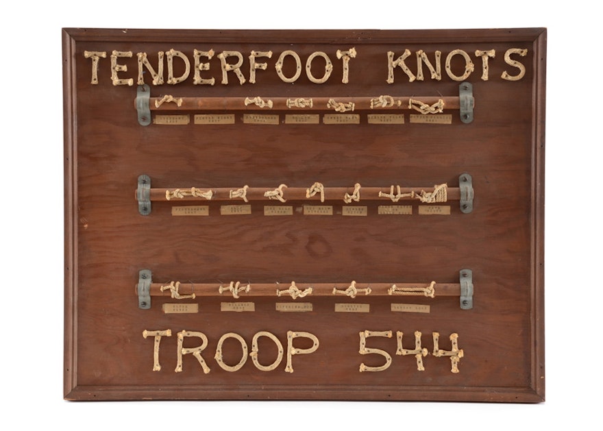 1960s Boy Scout Knot Board