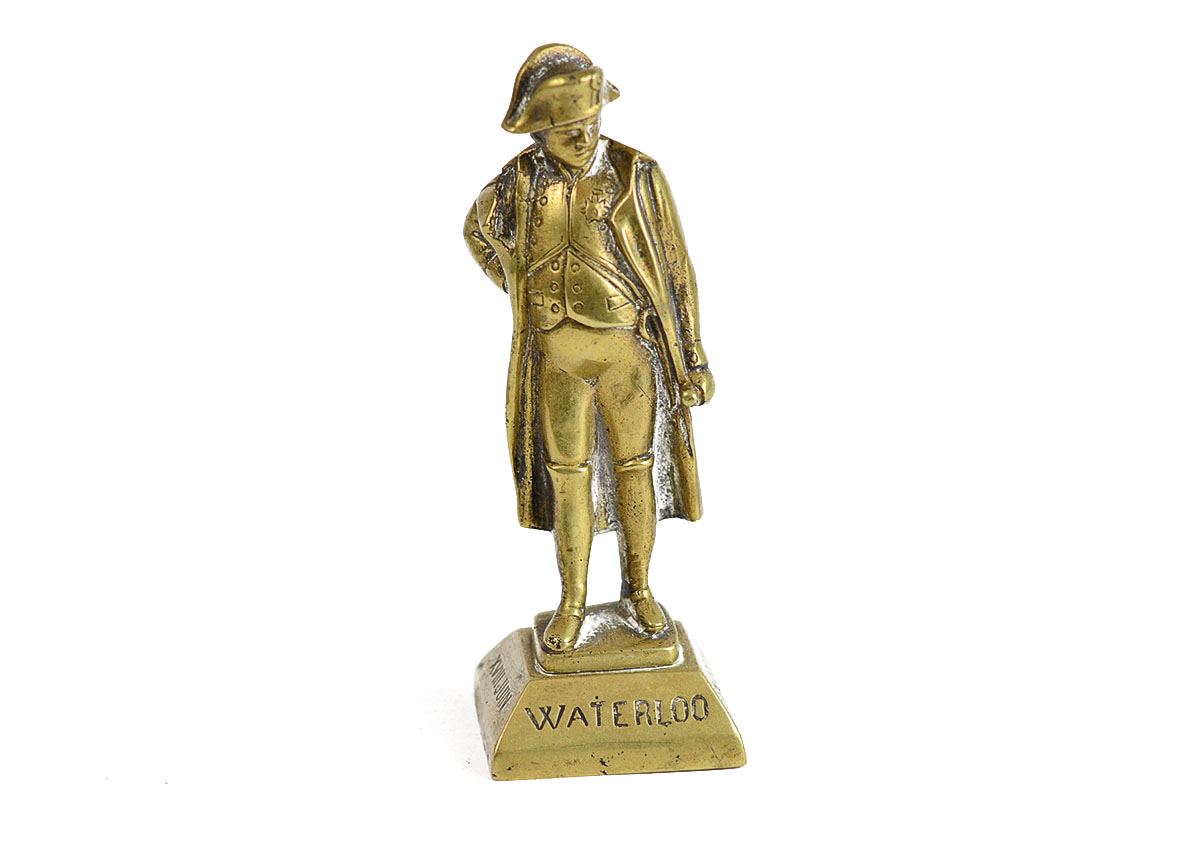 Cast Brass Commemorative Waterloo Napoleon Statuette