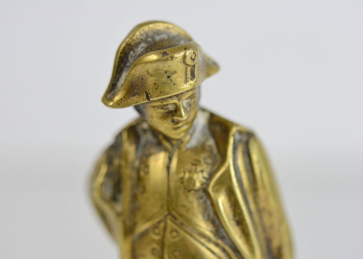 Cast Brass Commemorative Waterloo Napoleon Statuette
