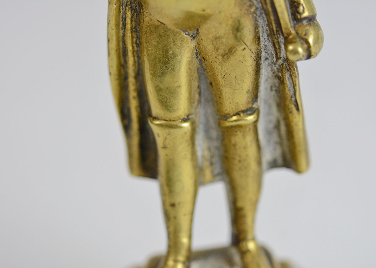 Cast Brass Commemorative Waterloo Napoleon Statuette