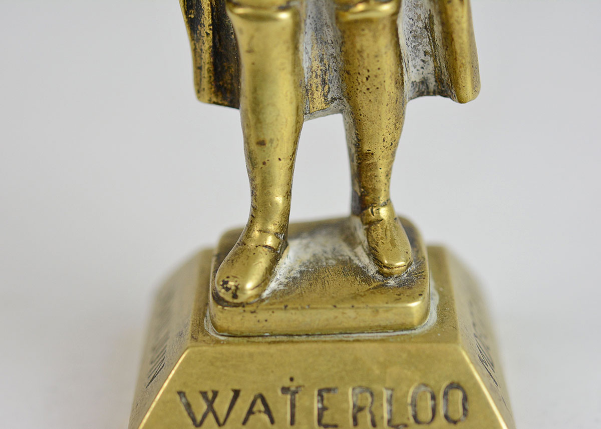 Cast Brass Commemorative Waterloo Napoleon Statuette