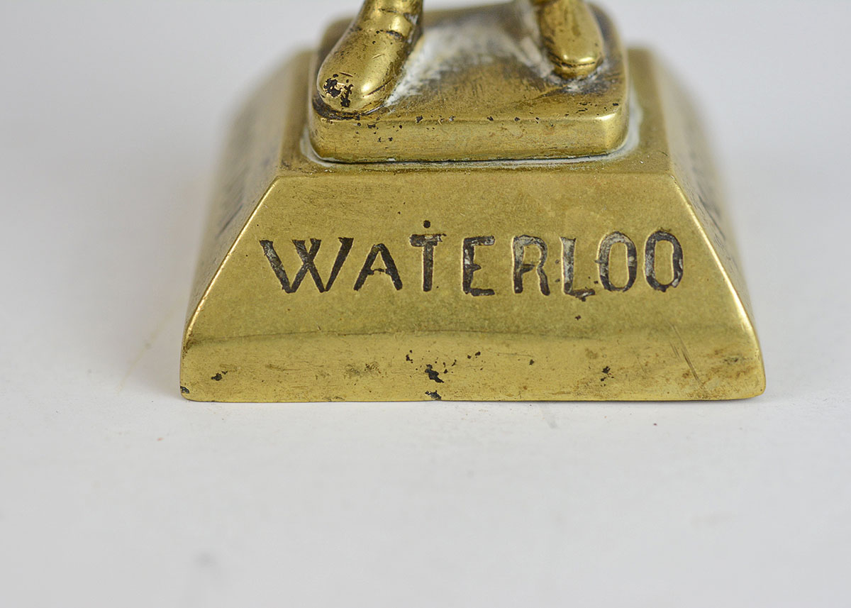 Cast Brass Commemorative Waterloo Napoleon Statuette