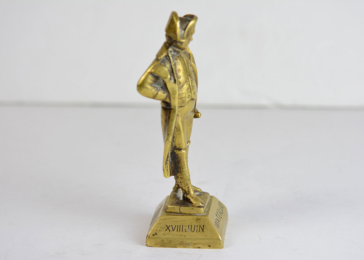 Cast Brass Commemorative Waterloo Napoleon Statuette