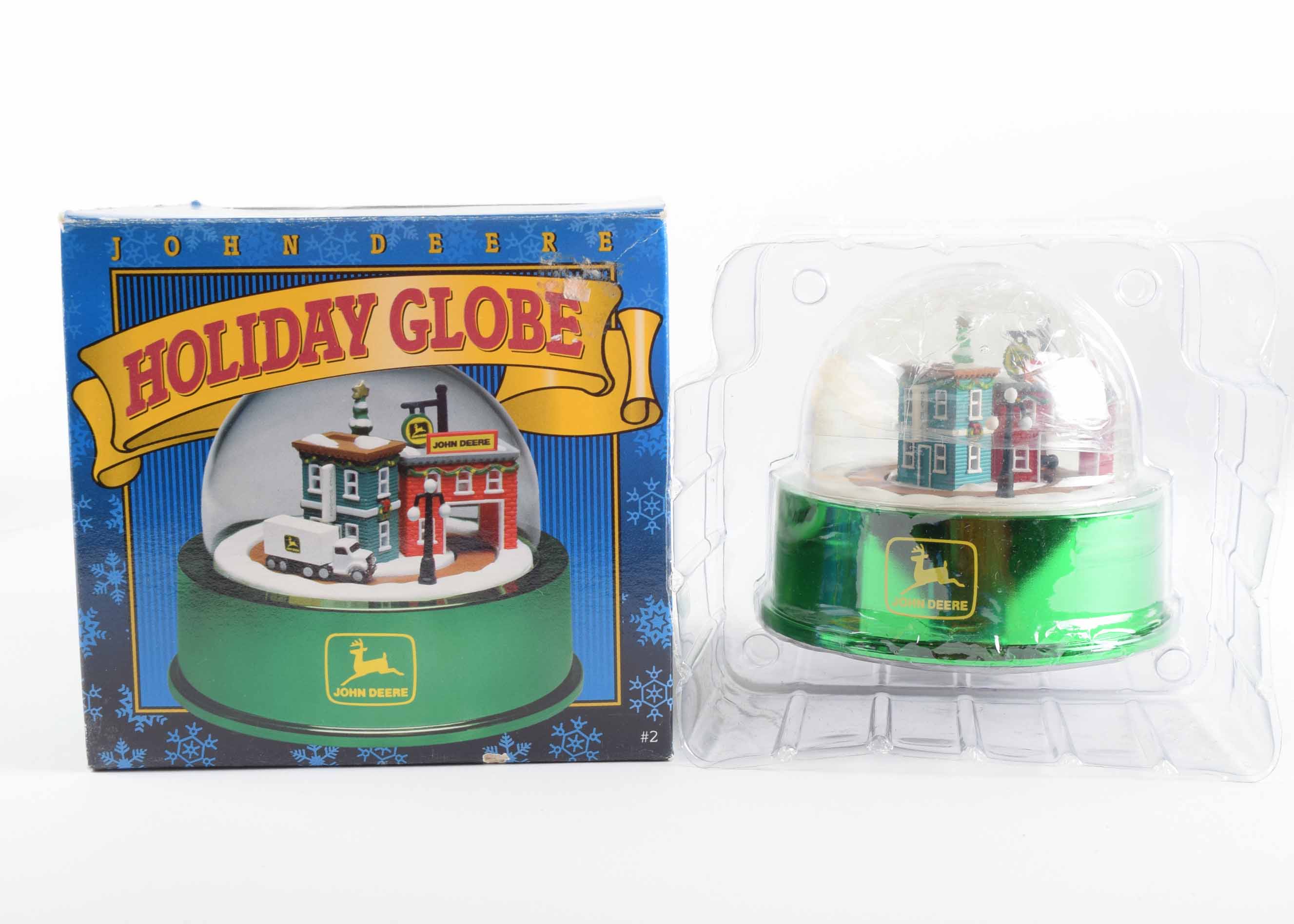 John Deere Holiday Globe Set