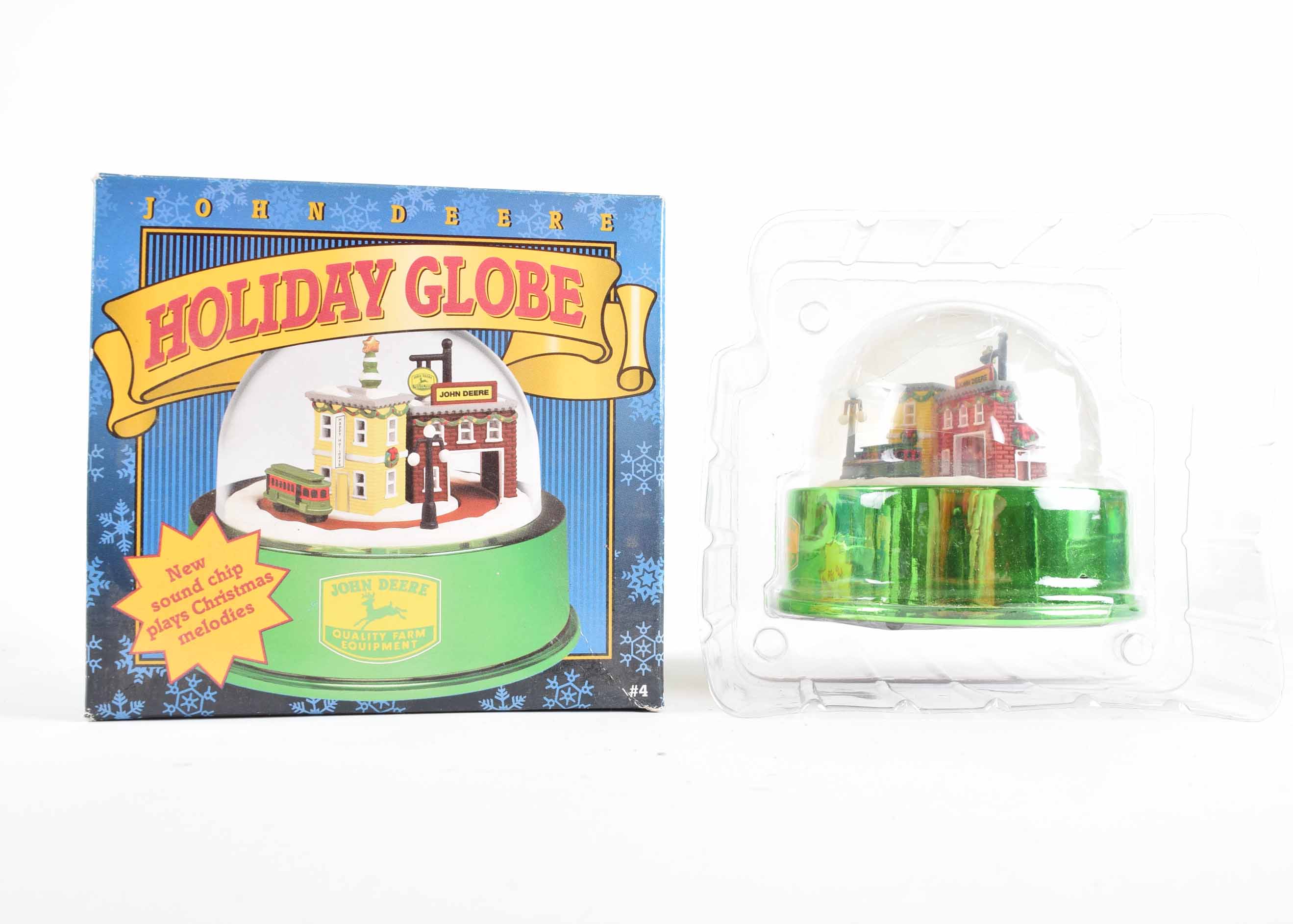 John Deere Holiday Globe Set
